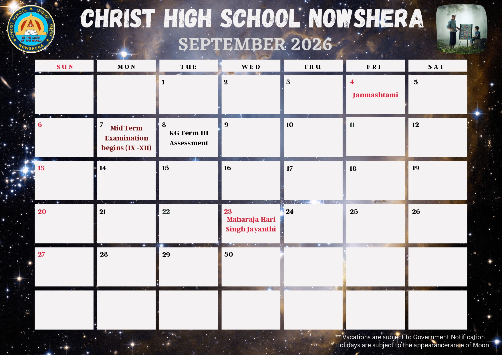 School Calender